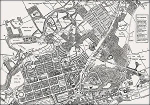 Plan of Edinburgh, Scotland, 1804