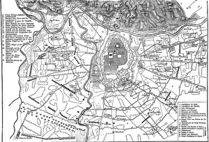 Plan of the siege. War of the Spanish Succession