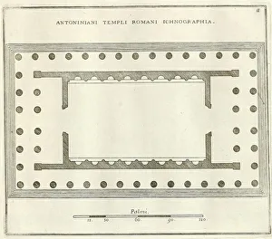 Plan of the Temple of St. Anthony recreated from its ruins in these last fires