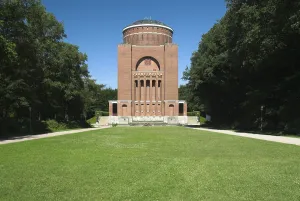 Planetarium located in an old water tower at Hamburger Stadtpark park