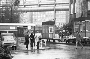 Plant and shift change at Hoesch AG Phoenix plant 1981