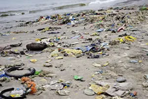 October 2019 Prints: Plastic garbage on the beach, Dakar, Senegal