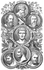 Plato, Zeno of Citium, Epicurus