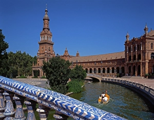 Plaza de Espana in Seville, Spain, Europe