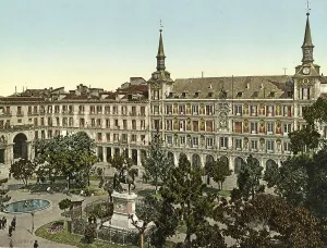 Plaza Mayor, Madrid, Spain, c. 1890