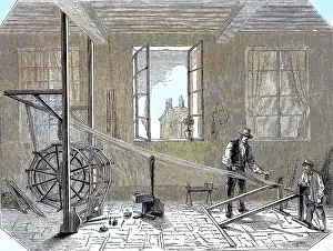 Pliage, textile production around 1870