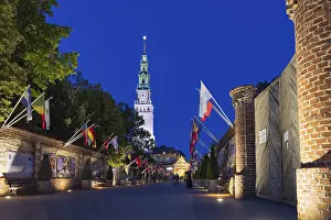 Poland, Czestochowa - July 19, 2023: Entrance Jasna Gora fortified monastery and church
