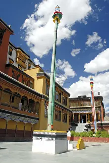 Pole in Thikse gompa, Leh, Ladakh