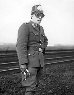 Police officer with goggles, 1920s