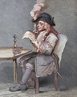 The Politician A Facsimile of the original engraving from the design by Hogarth from The Works of Hogarth published