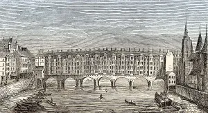 Pont au Change, 14th century, Paris
