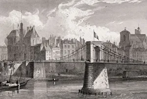 The pont d'Arcole, Paris, France
