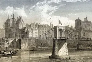The pont d'Arcole, Paris, France