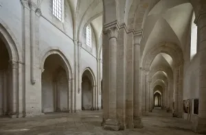 Pontigny Abbey Church interior view to the east 1145-1206 built