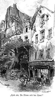 In the poor quarter, Paris, alley