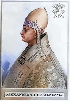 Pope Alexander III (born around 1100 or 1105 in Siena)