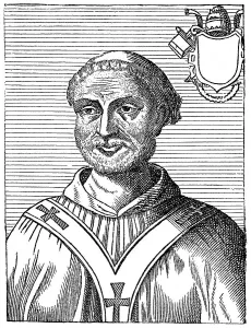 Pope Anastasius I, historical illustration