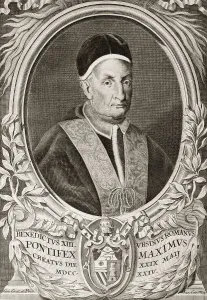 Pope Benedict XIII was Pope from 29 May 1724 to his death in 1730