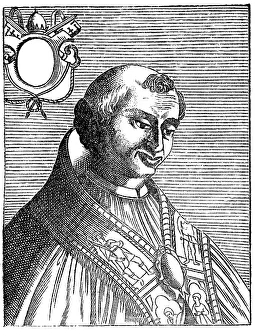 Pope Donus oder Domnus, historical illustration