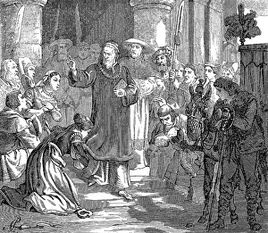 Pope Gregory VI leaving Avignon