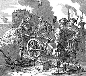 Pope Julius II on the walls of the conquered city of Mirandola in 1510