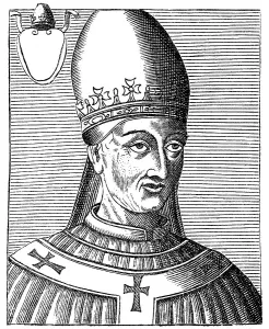 Pope Vigilius, historical illustration