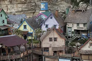 Popeye Village in Anchor Bay, film scenery for the Popeye film by Robert Altmann