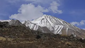 Popular mountain and viewpoint Tserko Ri on a spring day