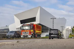 Porsche Museum Stuttgart, rear view