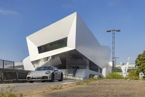 Porsche Museum Stuttgart, rear view