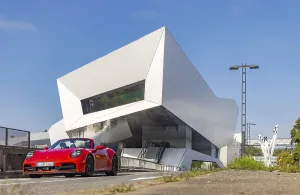 Porsche Museum Stuttgart, rear view