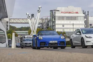 Category Cities DE Prints: Porscheplatz with Porsche headquarters