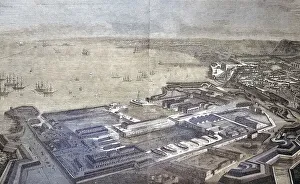 The Port of Cherbourg, 1800, France