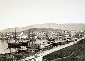 Port of Piraeus, ca 1875, Greece
