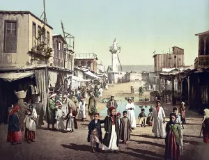 Port Said, the Arab quarter, Egypt
