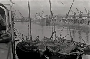 Port scenery in Bombay India