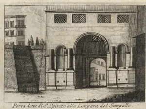 Porta detta di S. Spirito alla Lungara del Sangallo
