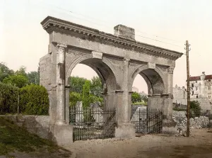 The Porta Gemina, Germine gate of Pola
