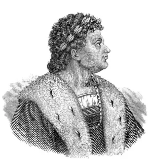 Portait of Matthias Corvinus, 1443 - 1490