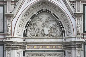 Framed Print : Portal of the Holy Cross Basilica in Florence