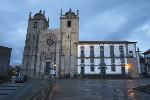 Porto Cathedral at dusk in Portugal