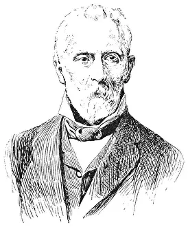 Portrait of Adolf Philipp Wilhelm Bastian - a German ethnographer