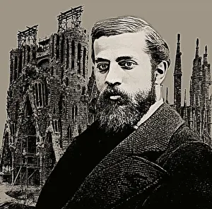 Portrait of Antoni Gaudi i Cornet