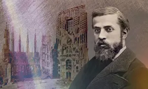 Framed Print : Portrait of Antoni Gaudi i Cornet