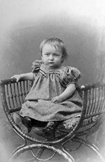 Portrait, baby, girl looking into the camera