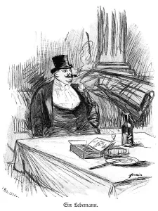 Portrait of a bon vivant, Paris