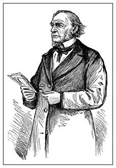 Portrait of the former British Prime Minister William Ewart Gladstone