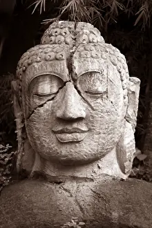 Portrait of a Buddha statue. Bali. Indonesia