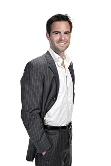 Portrait of confident business man isolated over white