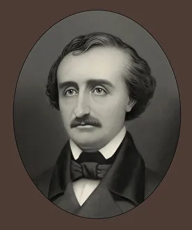 Portrait of Edgar Allan Poe, 1809 - 1849